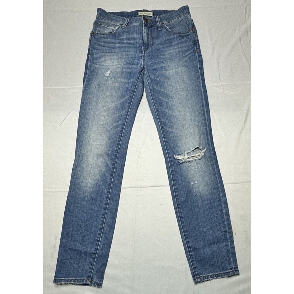 Madewell Women's 9" High Riser Skinny Skinny‎ Blue Denim Jeans - Size 26x27.5*